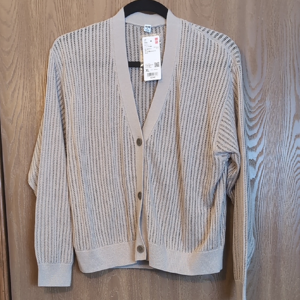 Uniqlo Light Brown Knit Cardigan